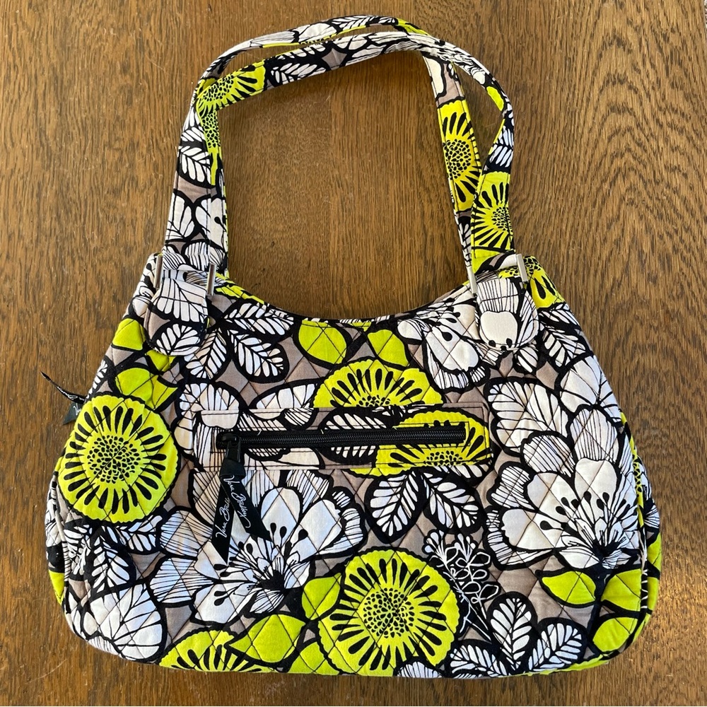Vera Bradley Retired Emily Satchel Citron Quilted Shoulder Purse